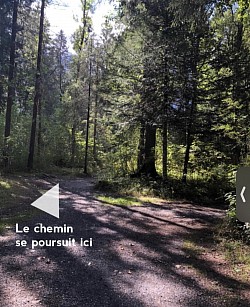 Suite du premier sentier