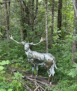 Une des sculptures de l’expo Ailyos