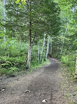 Deuxième sentier en direction du Droutzay