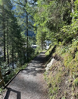 Fin du sentier du chemin des poussettes