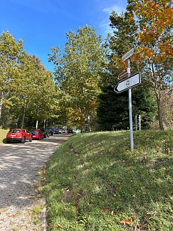 Emplacement premier parking du parcours
