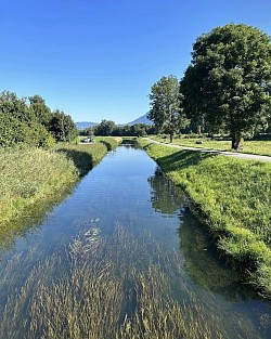 Départ de la balade e depuis le Grand Canal à Noville