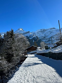 Arrivée vers le village des Diablerets