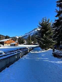 Sentier passant derrière l’Eurotel Victoria